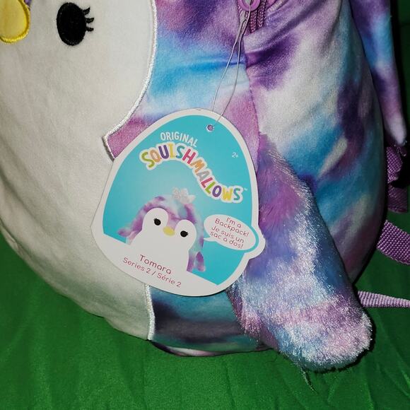 Squishmallows Tomara Penguin Backpack 12” Series 2 - 2021 NWT - Picture 2 of 7